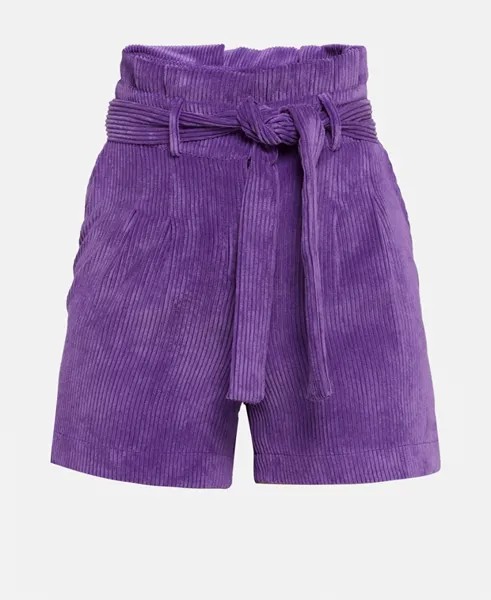 Вельветовые шорты Naf Naf, фиолетовый