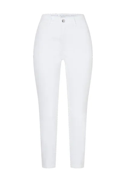 Легкие женские джинсы Dream Wonder с высокой талией длиной 7/8 MAC, цвет White Denim