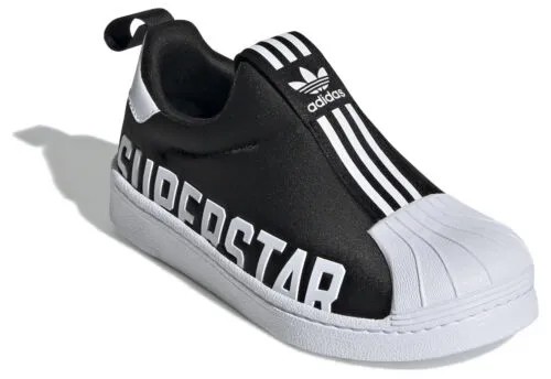 Кроссовки Adidas Originals Little Kids Superstar 360 XC, черные/белые