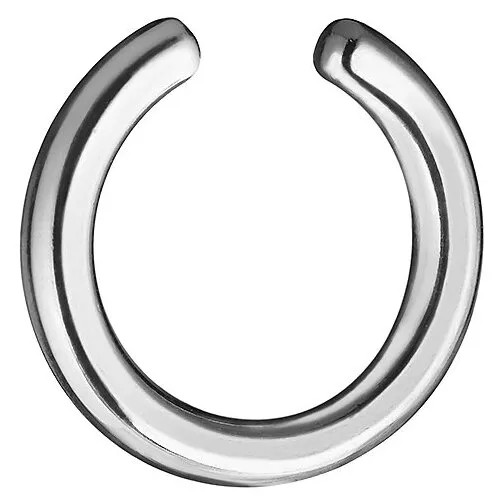 Кафф в форме кольца серебряный