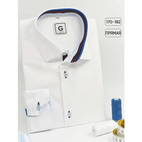 Школьная рубашка GIOVANNI, размер 176, белый