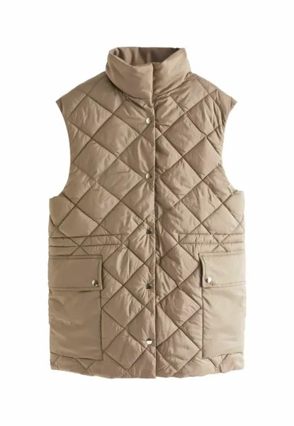 Жилет Reversible Regular Fit Next, коричневый мокко