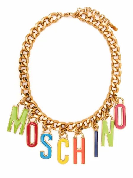 Moschino колье с логотипом