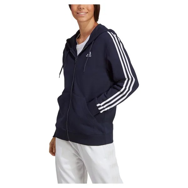 Толстовка adidas Sportswear 3S Ft R Full Zip, синий