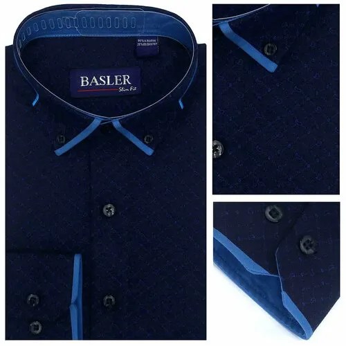 Рубашка Basler, размер 2XL, синий