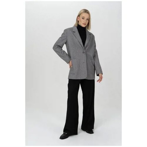 Пиджак с накладными карманами Ennergiia AW23-SH01 Серый 46