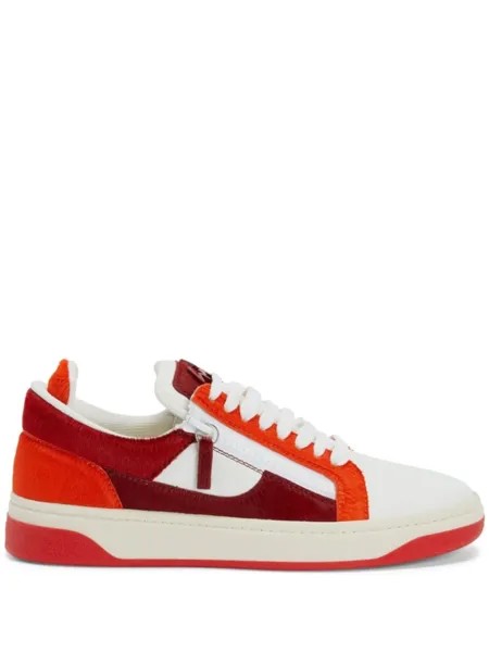 Giuseppe Zanotti кроссовки GZ94 со вставками, красный