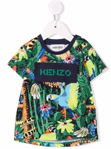 Kenzo Kids футболка с принтом