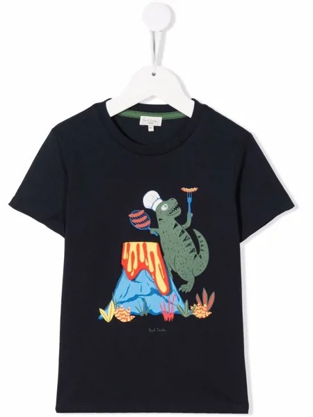 Paul Smith Junior футболка Dino BBQ из органического хлопка