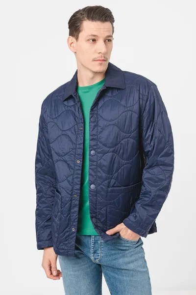 Легкая куртка с карманами United Colors Of Benetton, синий