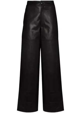 Elleme кожаные брюки широкого кроя