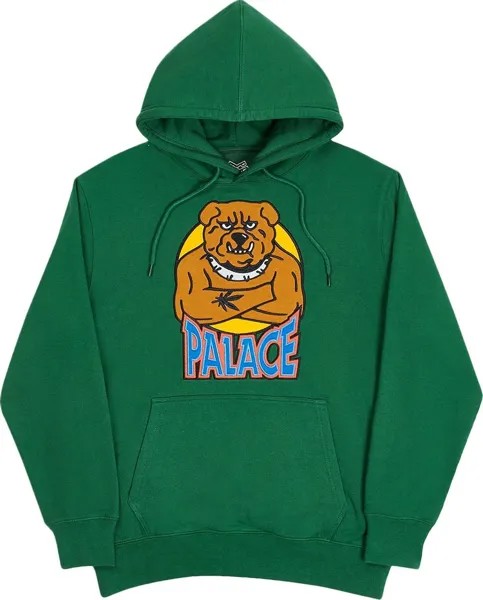 Толстовка Palace Bulldog Hood 'Green', зеленый