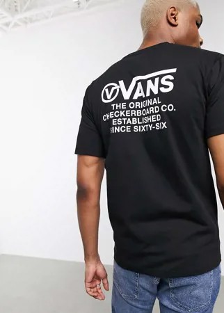 Черная футболка Vans Distortion Type-Черный