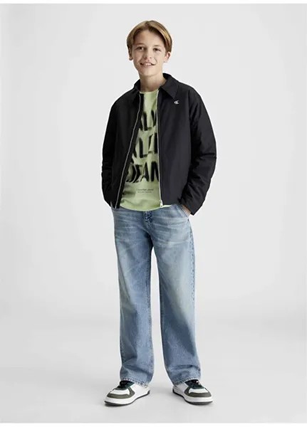 Зеленая мужская футболка с принтом PIXEL LOGO RELAXED SS T-SHIRT Calvin Klein, зеленый