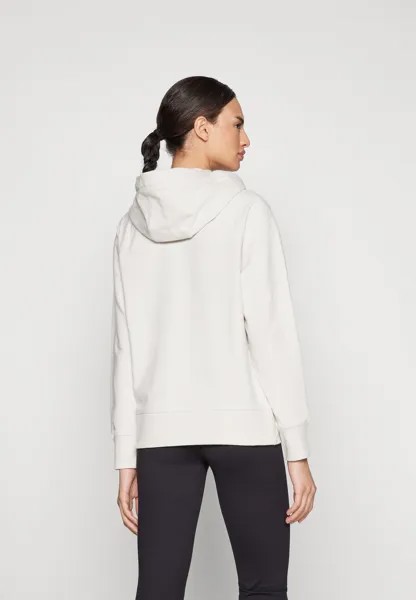 Толстовка на молнии TWO TONE LOGO DRAWCORD ZIP HOODIE DKNY, бежевый