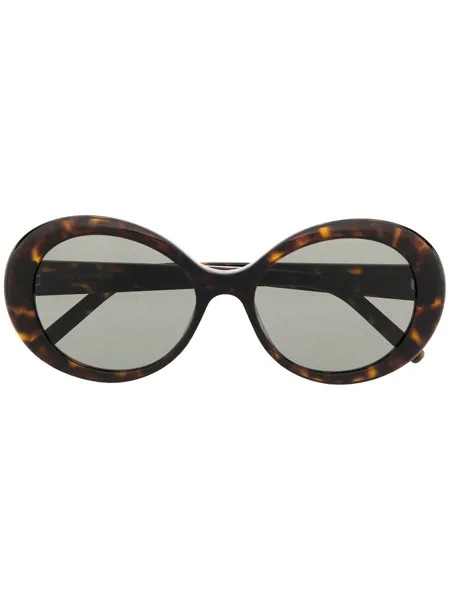 Saint Laurent Eyewear солнцезащитные очки черепаховой расцветки