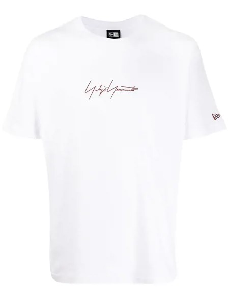 Yohji Yamamoto футболка с вышитым логотипом
