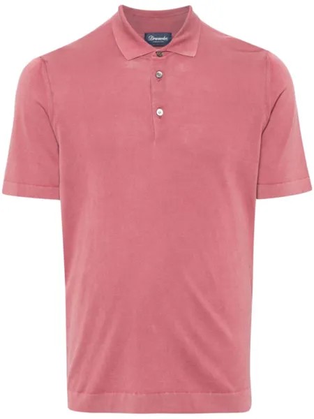 Drumohr рубашка поло тонкой вязки, розовый