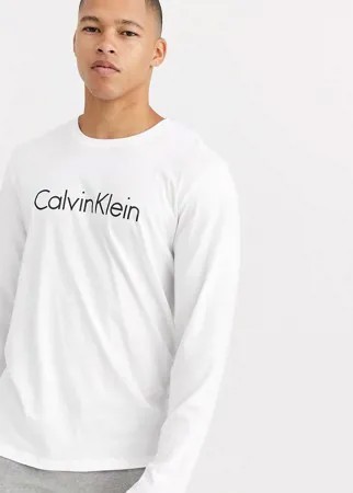 Хлопковый лонгслив Calvin Klein Comfort-Белый
