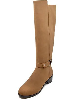 Женские коричневые ботинки NAUTICA Stretch Gore Minetta с круглым носком на блочном каблуке 7.5