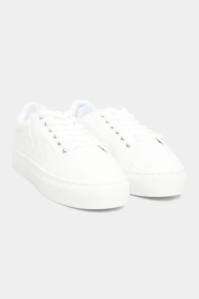 Кроссовки Extra Wide Fit Quilted Trainers Yours, белый