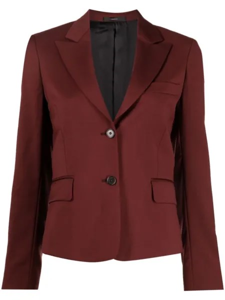 Однобортный шерстяной жакет Paul Smith, красный