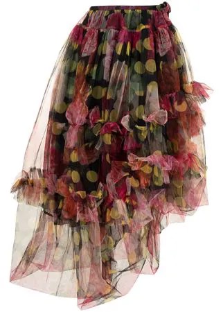 Molly Goddard юбка из тюля с цветочным принтом