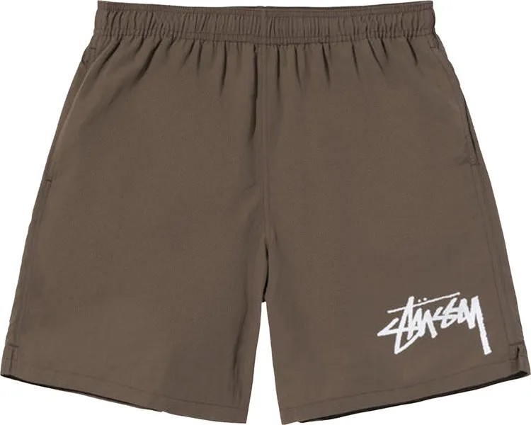 Шорты Stussy Big Stock Water Short 'Brown', коричневый