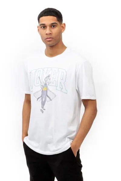 Хлопковая футболка Joker Varsity DC Comics, белый