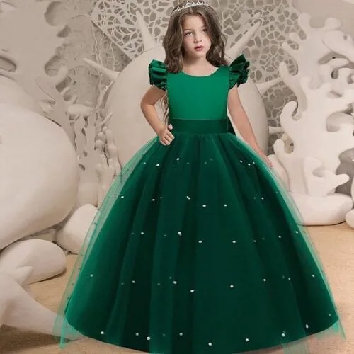 Платье, размер 110/120, зеленый