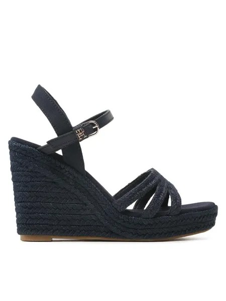 Эспадрильи Essential Basic Wedge Sandal Tommy Hilfiger, темно-синий
