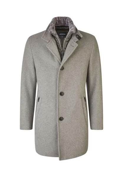 Шерстяное пальто HECHTER PARIS, цвет Silver