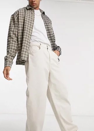 Светло-бежевые свободные джинсы в стиле 90-х Reclaimed Vintage Inspired-Белый