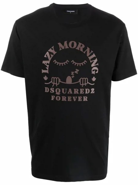 Dsquared2 футболка с логотипом и надписью