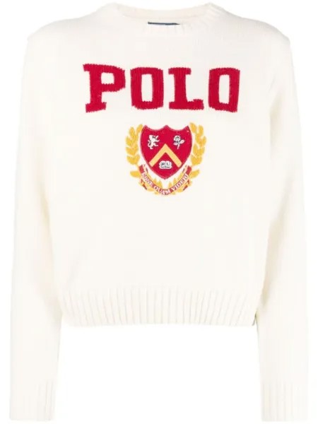 Polo Ralph Lauren джемпер с логотипом, нейтральный цвет