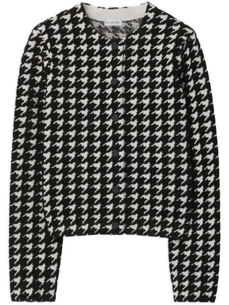 Джемпер в ломаную клетку Burberry, черный