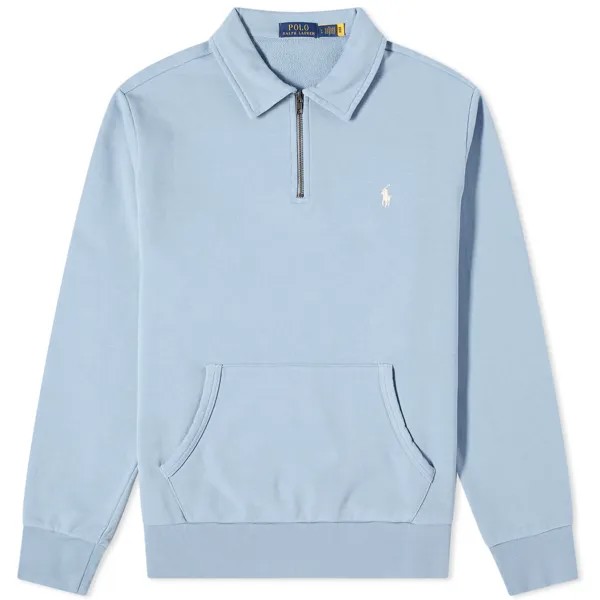 Свитер Polo Ralph Lauren Loopback Half Zip, цвет Channel Blue