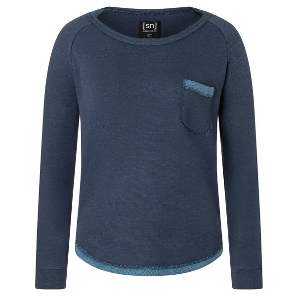 Лонгслив Super Natural Women's Feel Good Crew, цвет Blue Iris
