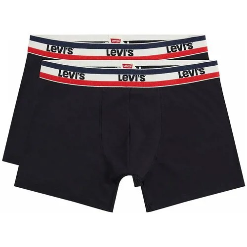 Боксеры (2 шт) LEVIS MEN SPRTSWR LOGO BOXER BRIEF 2P Мужчины 37149-0204 S