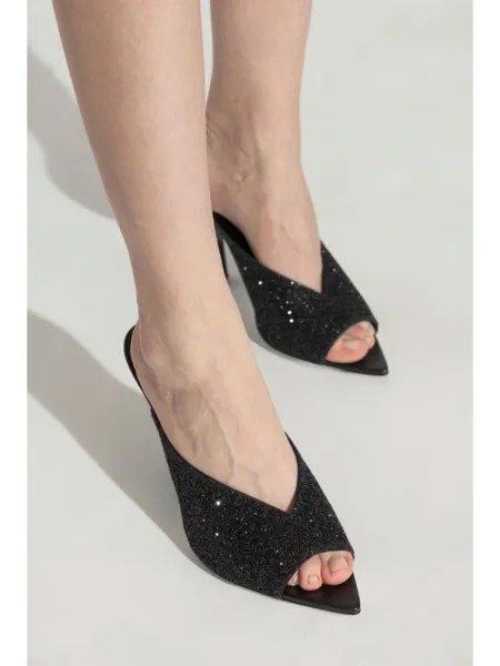 Jimmy Choo мюли Maryanne со скульптурным каблуком 100 мм, черный