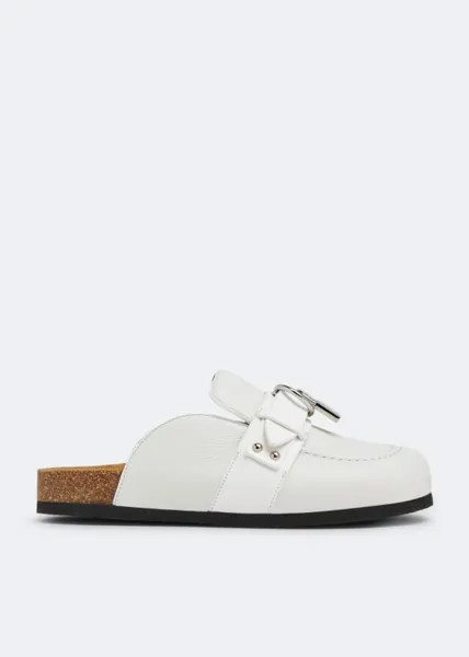 Мюли Jw Anderson Lock Loafer, белый