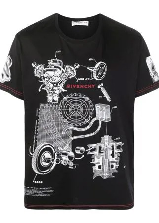 Givenchy футболка с короткими рукавами и графичным принтом