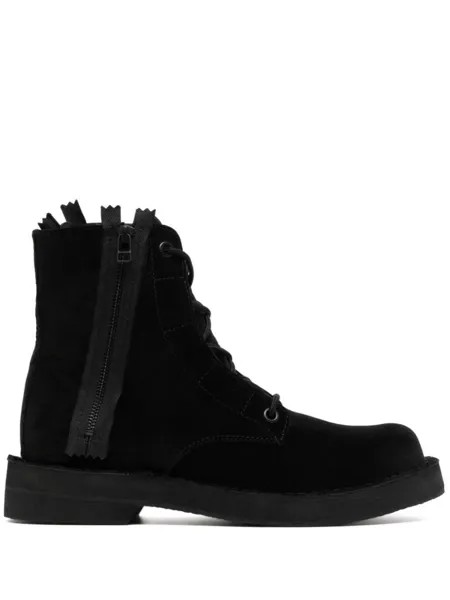 Yohji Yamamoto бархатные ботинки, черный