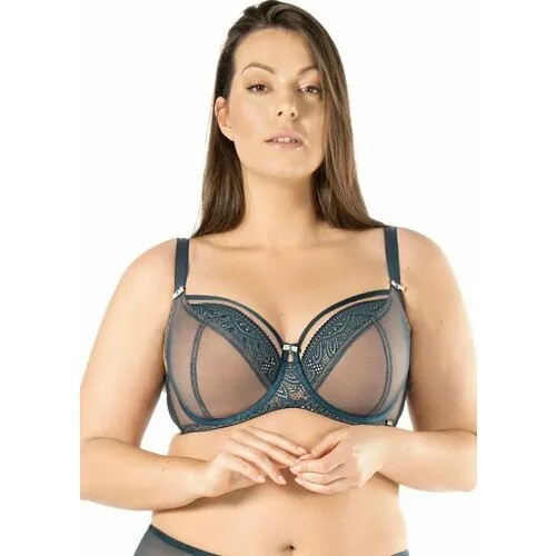 Бюстгальтер Nipplex, размер 75J, синий