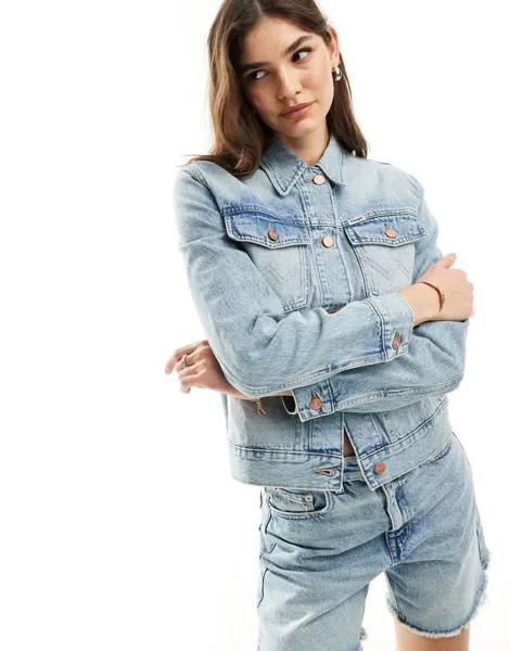 Джинсовая куртка Wrangler Heritage средней стирки