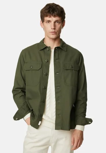 Рубашка Pure Cotton Overshirt Marks & Spencer, хаки