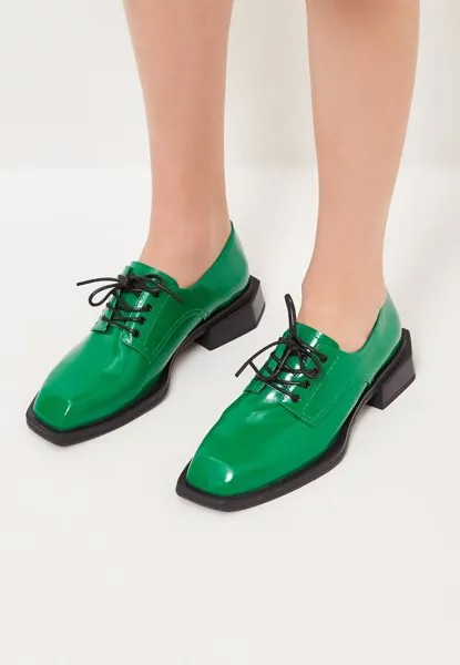 Ботинки на шнуровке Cesare Gaspari, зеленый