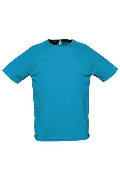 Спортивная футболка с короткими рукавами SOL'S, синий