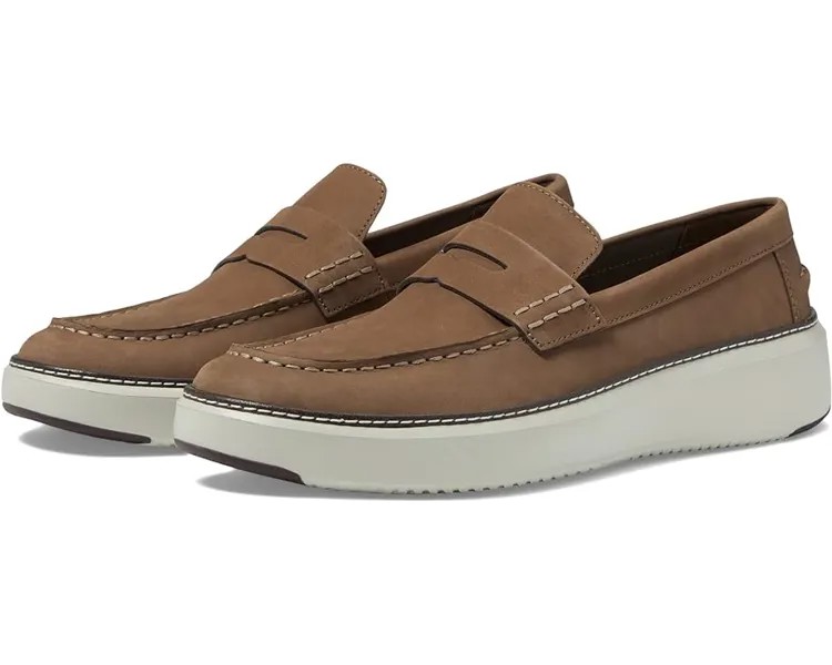 Лоферы Cole Haan Grandpro Topspin Penny Loafer, цвет Truffle Nubuck/Silver Birch