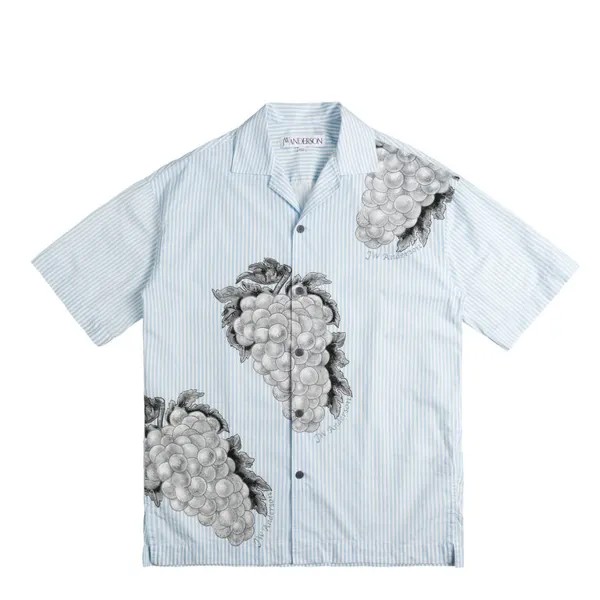 Рубашка Jw Anderson Grape Short Sleeve Shirt JW Anderson, синий